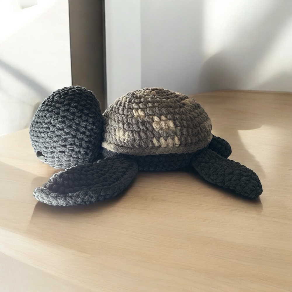 Handmade Crochet Turtle - Picture 2 of 5